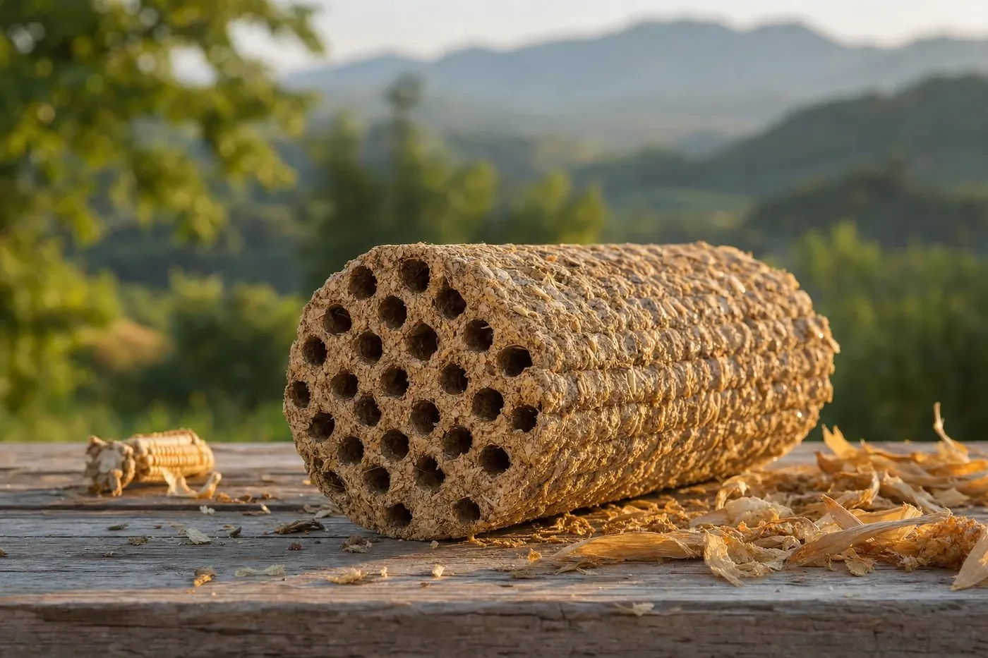 Combustible sólido de biomasa Firepill hecho con residuos agrícolas